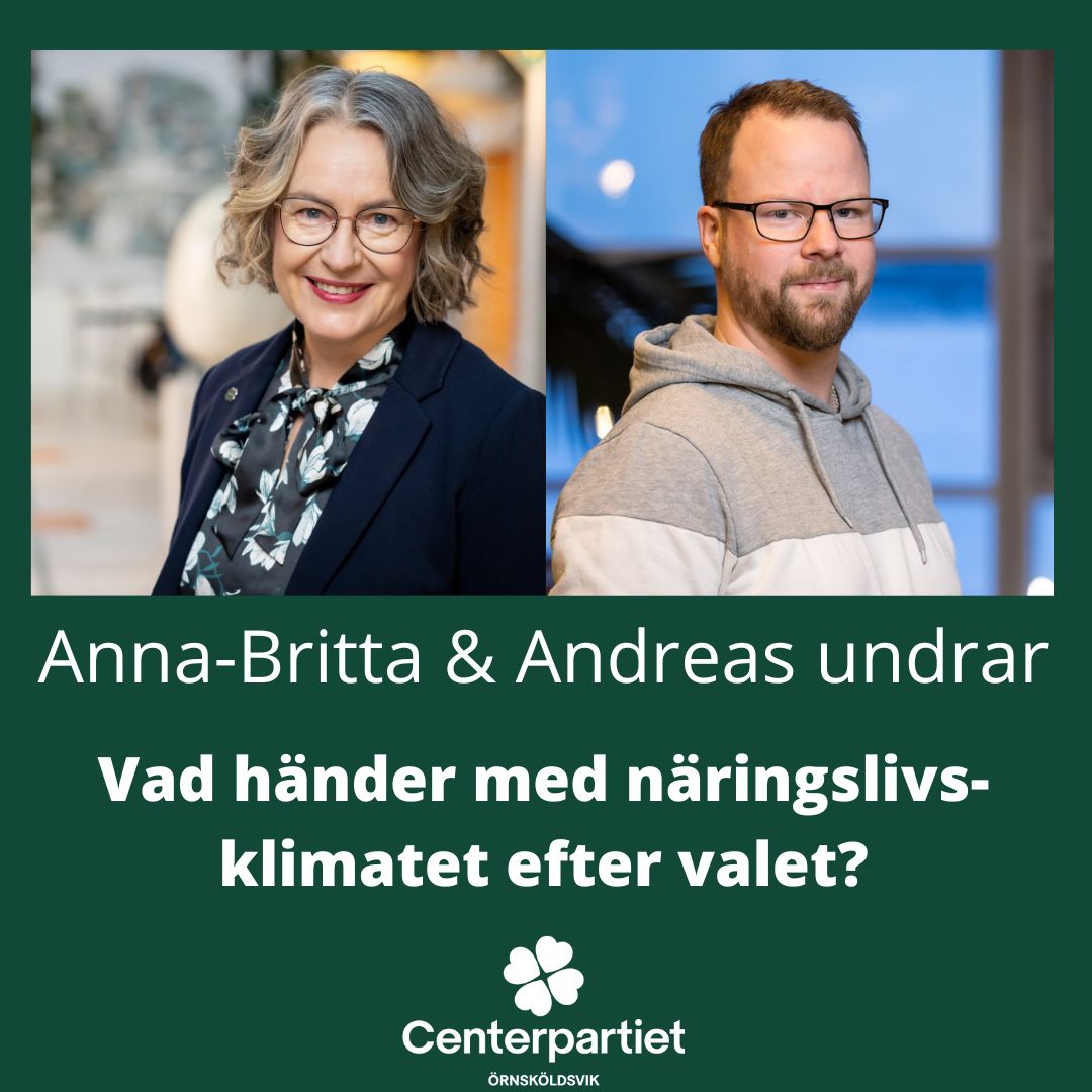 Rösta På Centerpartiet För Ett Bättre Näringslivsklimat - Centerpartiet